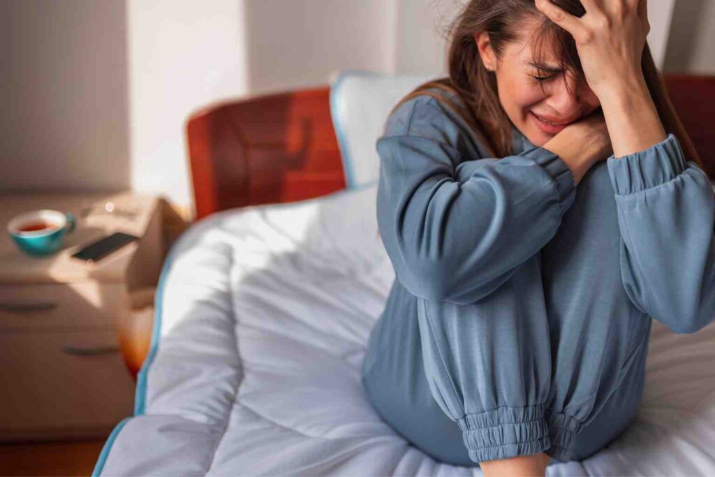 płacz rozpacz załamanie depresja